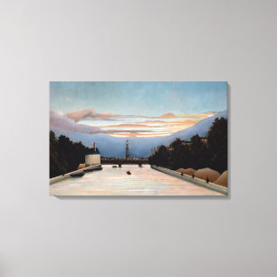 Impressão Em Tela Vintage Henri Rousseau Torre Eiffel