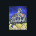 Impressão Em Tela Vintage Igreja em Auvers-sur-Oise por Van Gogh<br><div class="desc">Uma bela reprodução de "A Igreja em Auvers-sur-Oise,  View from the Chevet" criada em 1890 pelo renomado pintor holandês Poste-impressionista,  Van Gogh. O quadro foi criado no mesmo ano em que Van Gogh morreu.</div>
