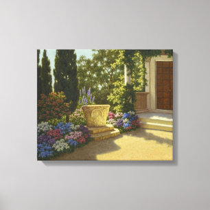 Impressão Em Tela Vintage Ivan Choultse Jardin Villa Cyprus