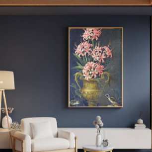 Impressão Em Tela Vintage Jakob Bogdani Vase de flores