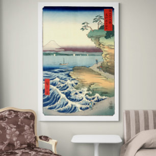 Impressão Em Tela Vintage Japonês Ukiyo-e Art Boushu hota no kaigan