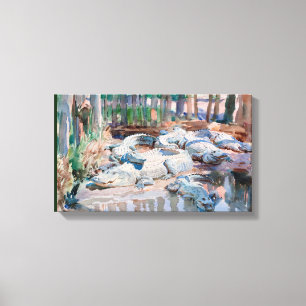 Impressão Em Tela Vintage John Singer Sargent Muddy Alligator