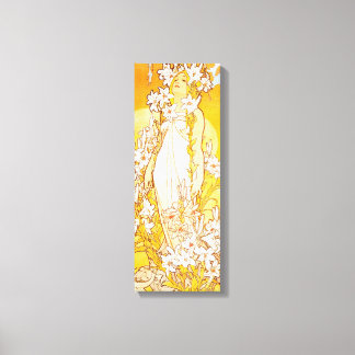 Impressão Em Tela Vintage Lily por Alphonse Mucha