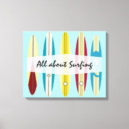 Impressão Em Tela Vintage Longboards