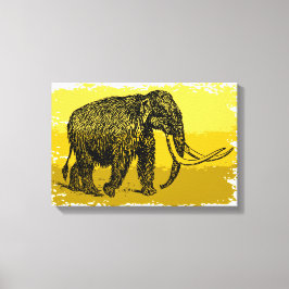 Impressão Em Tela Vintage Mammoth