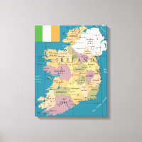 Vintage Map of Ireland