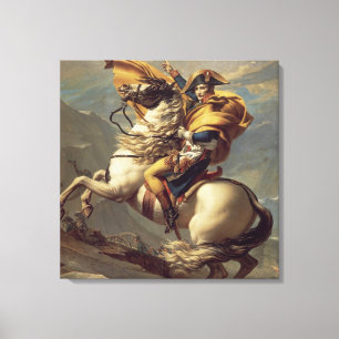 Impressão Em Tela Vintage Napoleon cruzando os Alpes