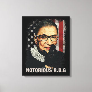 Impressão Em Tela Vintage Notorcasos RBG