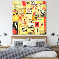 Vintage Paper Collage Art