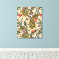 Vintage Peacock Pattern Colorful Art
