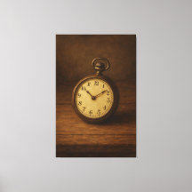 Vintage Pocket Watch Painting