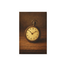 Vintage Pocket Watch Painting