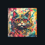 Impressão Em Tela Vintage Pop Art, Estilo Louis Wain, Gato Bonito<br><div class="desc">Vintage Pop Art,  Estilo Louis Wain,  Gato Bonito</div>