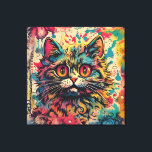 Impressão Em Tela Vintage Pop Art, Estilo Louis Wain, Gato Bonito<br><div class="desc">Vintage Pop Art,  Estilo Louis Wain,  Gato Bonito</div>