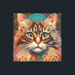 Impressão Em Tela Vintage Pop Art, Louis Wain Bonito Gato<br><div class="desc">Vintage Pop Art,  Louis Wain Bonito Gato</div>