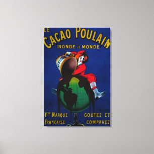 Impressão Em Tela Vintage PosterEurope de Poulain do cacau