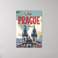 Vintage Praga, Poster de viagens da República Chec