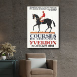Impressão Em Tela Vintage Race Horse Derby Jockey<br><div class="desc">Vintage Race Horse Derby Jockey Equestrian Canvas</div>