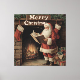 Impressão Em Tela Vintage Retro Natal | Nostalgic Holiday Decor