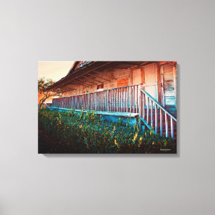 Impressão Em Tela Vintage Rustic Old Country Barn Porch