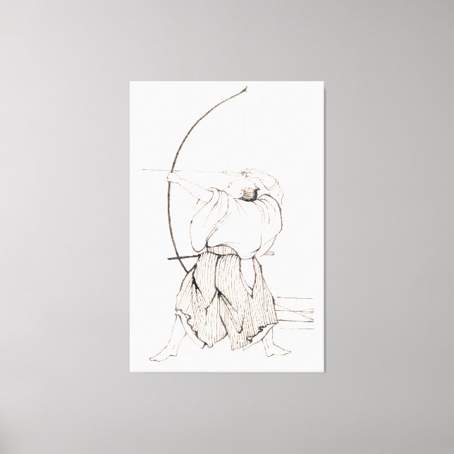 Impressão Em Tela Vintage Samurai Archer (Frente)