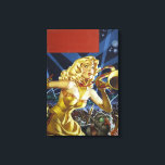 Impressão Em Tela Vintage Science Ficting Alienígena Monstros Pulp<br><div class="desc">Uma ilustração de uma revista de polpa de safra que mostra uma mulher soprando uma buzina enquanto aliens invadem.</div>