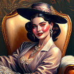 Impressão Em Tela Vintage, senhora rica<br><div class="desc">Procurando uma maneira de adicionar um toque de elegância vintage à sua decoração? Nossa vintage pintura do muro é a solução perfeita! Esta bela peça de arte apresenta uma mulher espantosa num vestido vintage, e irá adicionar um toque de elegância e sofisticação a qualquer sala. Além disso, é uma forma...</div>