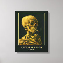 Vintage Skull Smoking - Simples inspiração de Van 