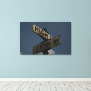 Impressão Em Tela Vintage Street Sign