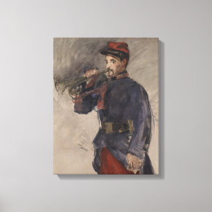 Impressão Em Tela Vintage The Bugler de Edouard Manet