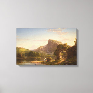 Impressão Em Tela Vintage Thomas Cole Sunset Italiano