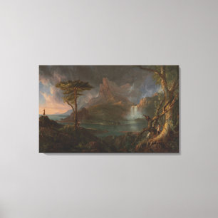 Impressão Em Tela Vintage Thomas Cole Uma Cena Selvagem