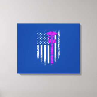 Impressão Em Tela Vintage USA Flag VA Veterans Affairs Enfermeira Or