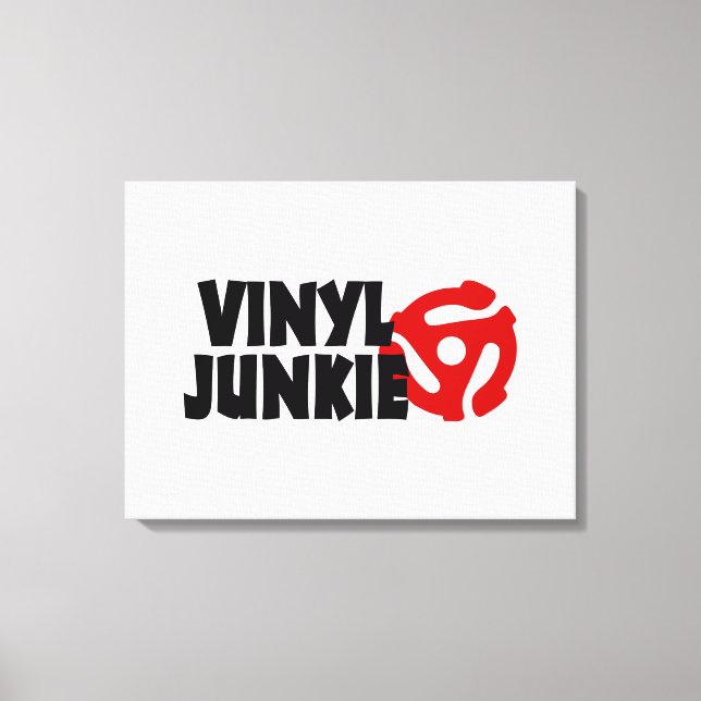 Impressão Em Tela Vinyl Junkie (Frente)