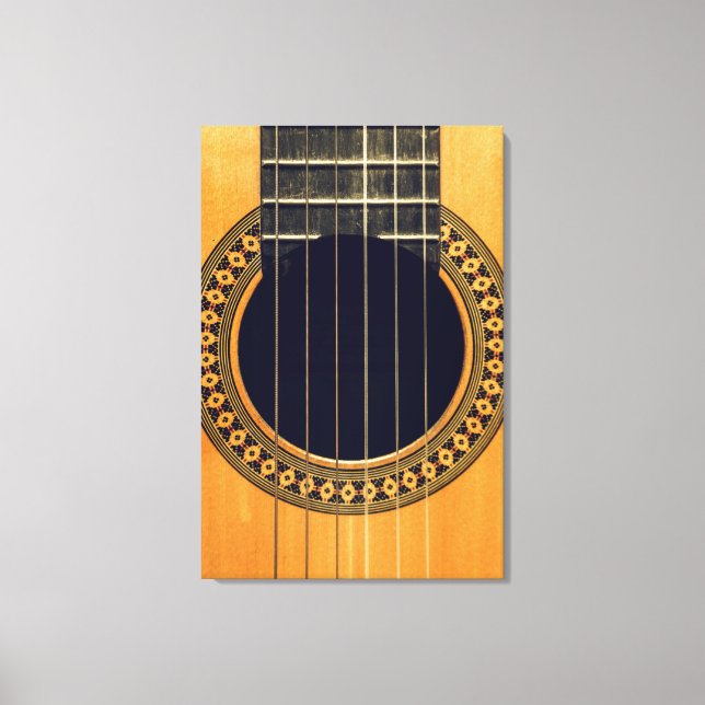 Impressão Em Tela Violão Acústico Fantástico (Frente)