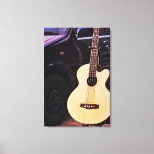 Impressão Em Tela Violão Bass legal