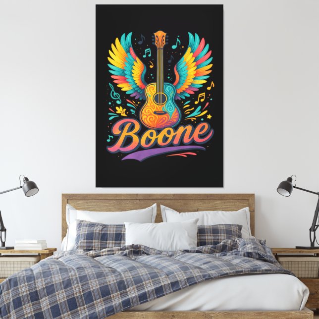 Impressão Em Tela Violão Boone (Insitu(Quarto))
