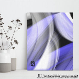 Impressão Em Tela Violeta de Tendência da Lua de 8 x 10" Lavanda