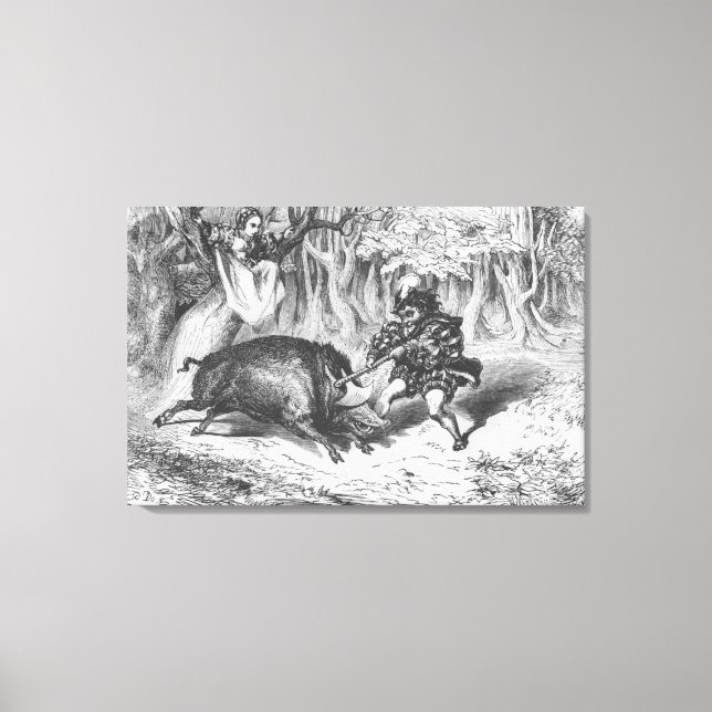 Impressão Em Tela Violette e Ourson (Frente)