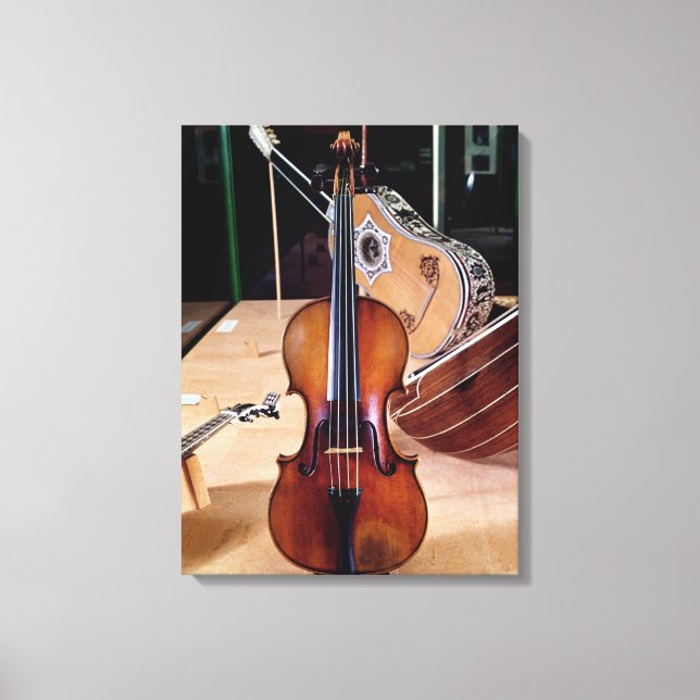 Impressão Em Tela Violin, por Stradivari, Cremona, 1699 (foto; (Frente)