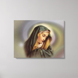 Impressão Em Tela Virgem Abençoada Maria