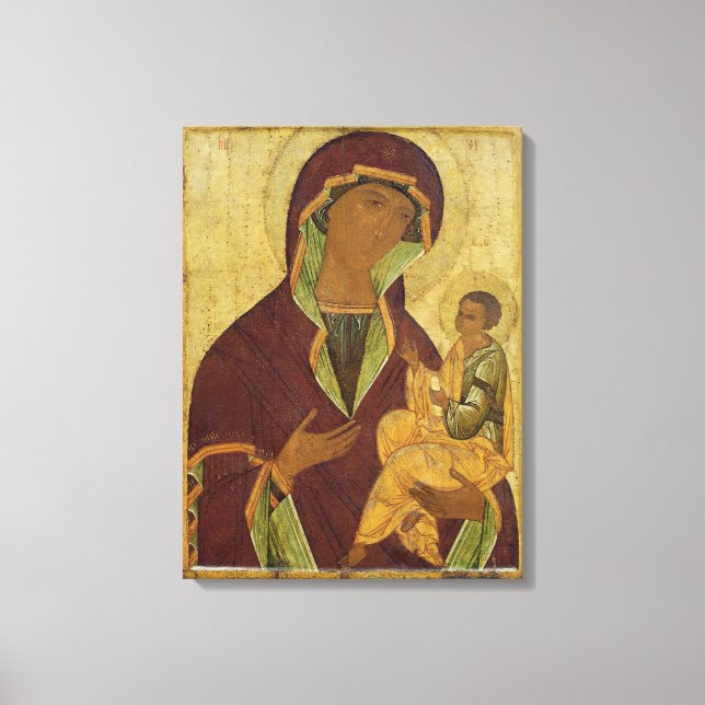 Impressão Em Tela Virgem e Criança, c.1500 (Frente)