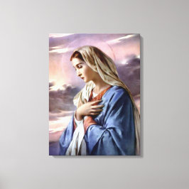 Impressão Em Tela Virgem Maria Abençoada - Mãe de Deus