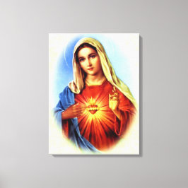 Impressão Em Tela Virgem Maria Abençoada - Mãe de Deus