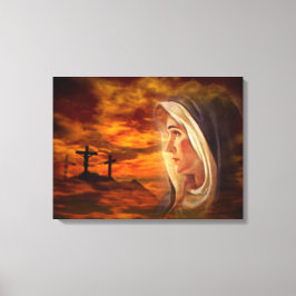 Impressão Em Tela Virgem Maria Abençoada - Mãe de Deus