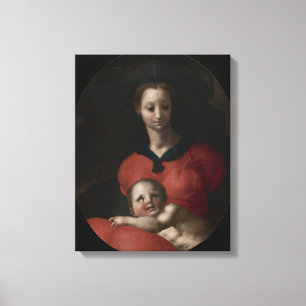 Impressão Em Tela Virgin e criança, conhecidos como Madonna del