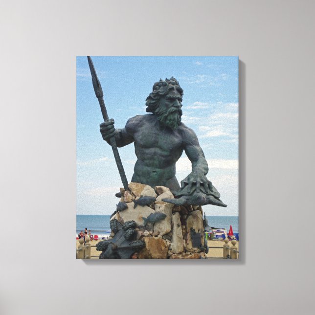 Impressão Em Tela Virginia Beach King Neptune (Frente)