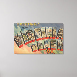 Impressão Em Tela Virginia Beach, Virgínia - grandes cenas da letra