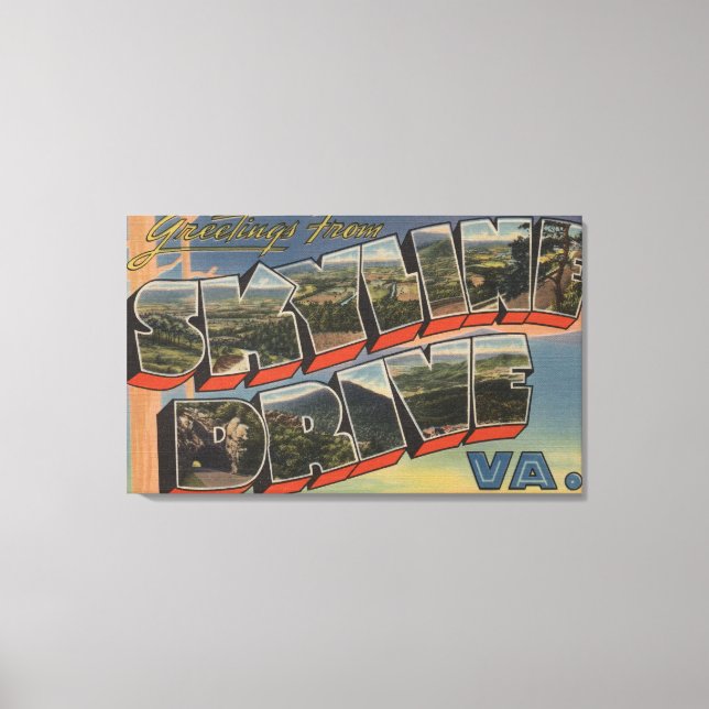 Impressão Em Tela Virginia - Sky-Line Drive (Parque Nacional) (Frente)