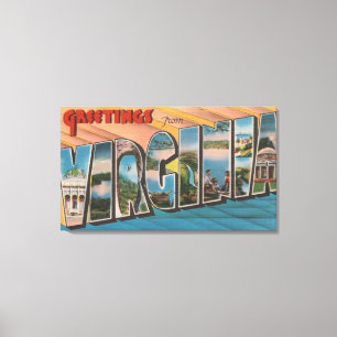 Impressão Em Tela VirginiaLarge - Letra ScenesVirginia